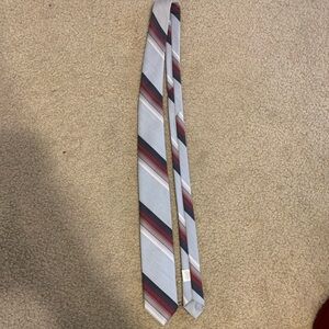 Cornell California Elegant Striped Red and Gray Men's Tie